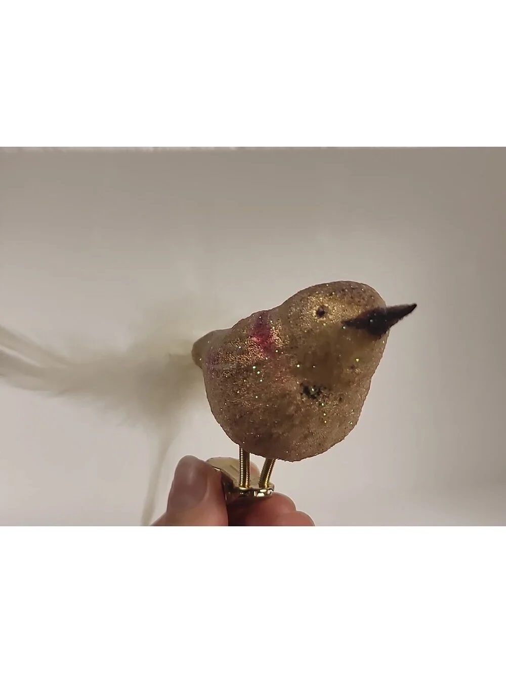 Vintage Mercury Hand Blown Glass Clip On Bird Christmas Ornaments Made In Poland
